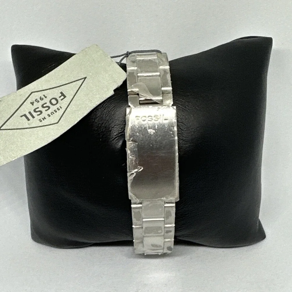 Fossil PR5435 Womens Silver Stainless Steel Analog Dial Quartz Wristwatch HME636
